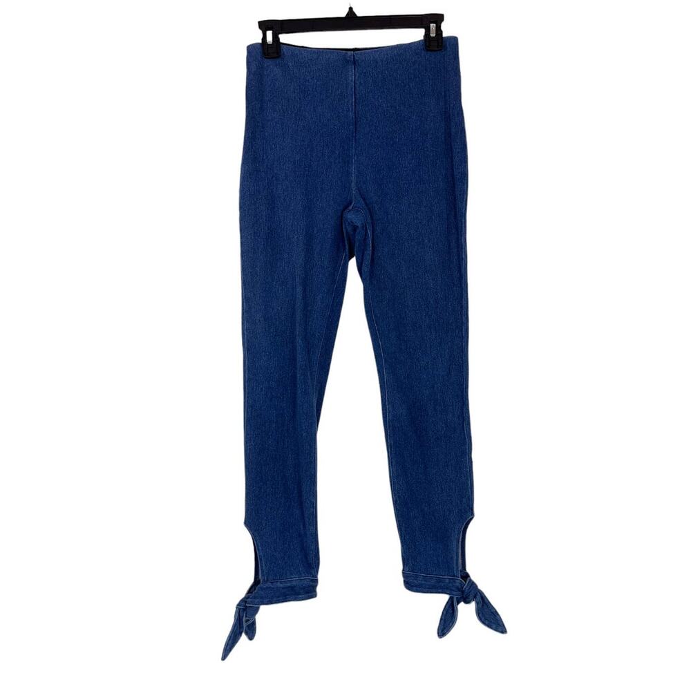 Lysse legging blue Dela tie cuff crop M